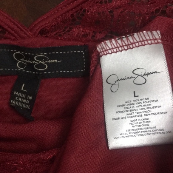 Jessica Simpson red lace dress - Picture 9 of 9